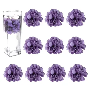 Floating Flowers for Floating Candle Centerpieces, 12pcs Faux Flower Head for Wedding Centerpieces