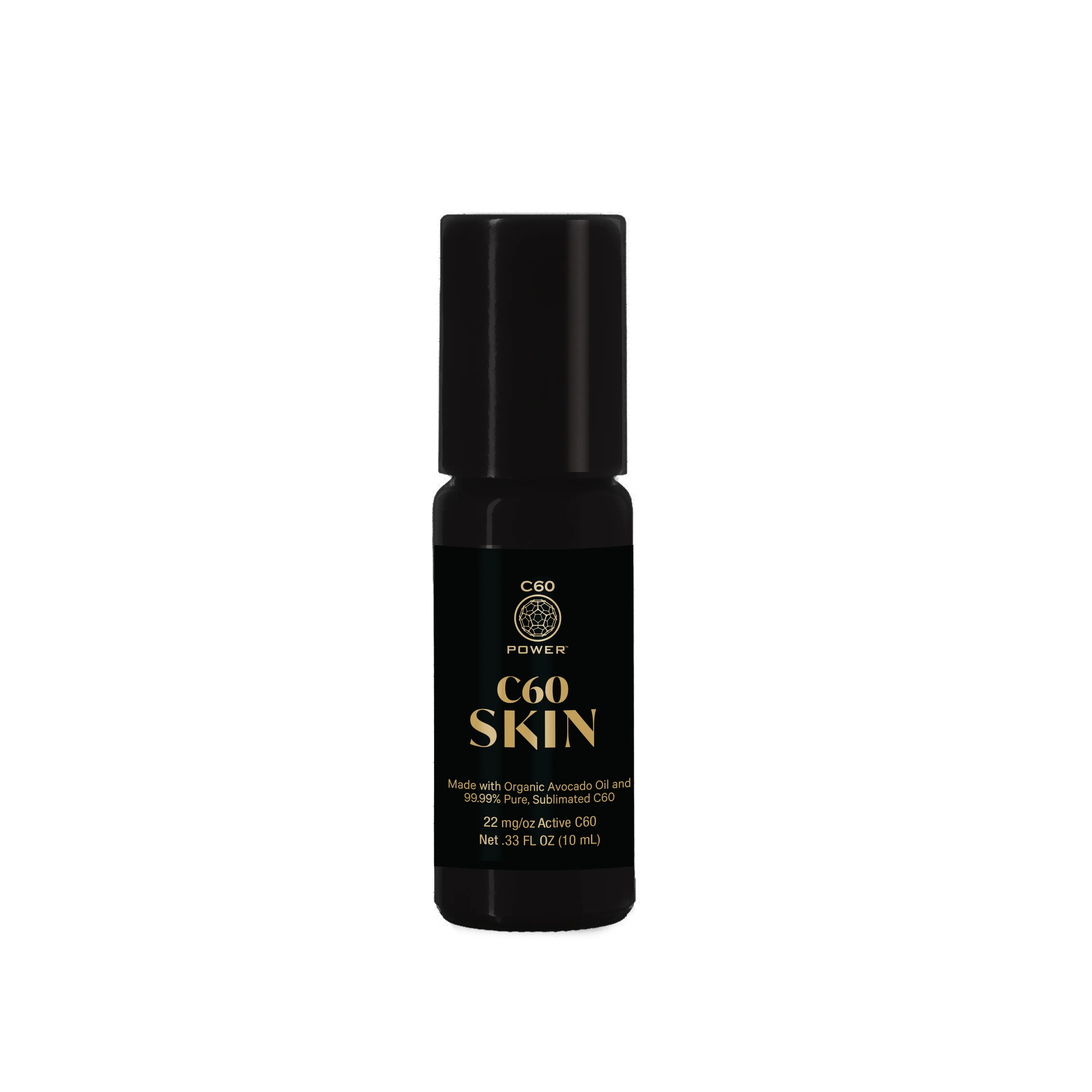 C60 POWER Firming Serum with Organic Avocado Oil - Lightweight Antioxidant Formula for Dry Skin, Age Defying, Skin Repair, Moisturizing Protection