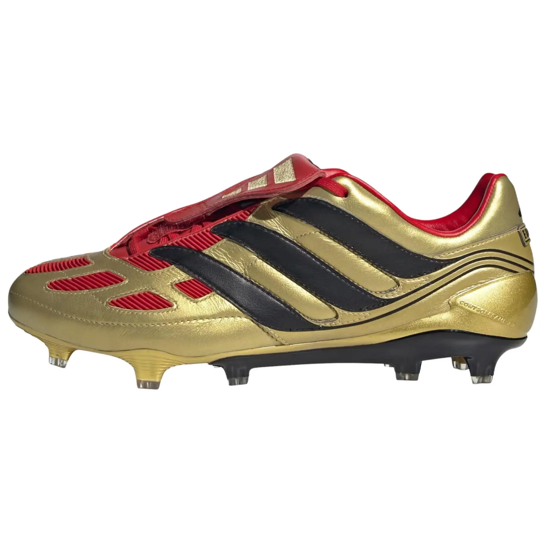 Adidas Predator Precision FG Zinedine Zidane Gold Metallic Made In Germany Durable Non-slip Soccer Cleats Unisex Core IH0944
