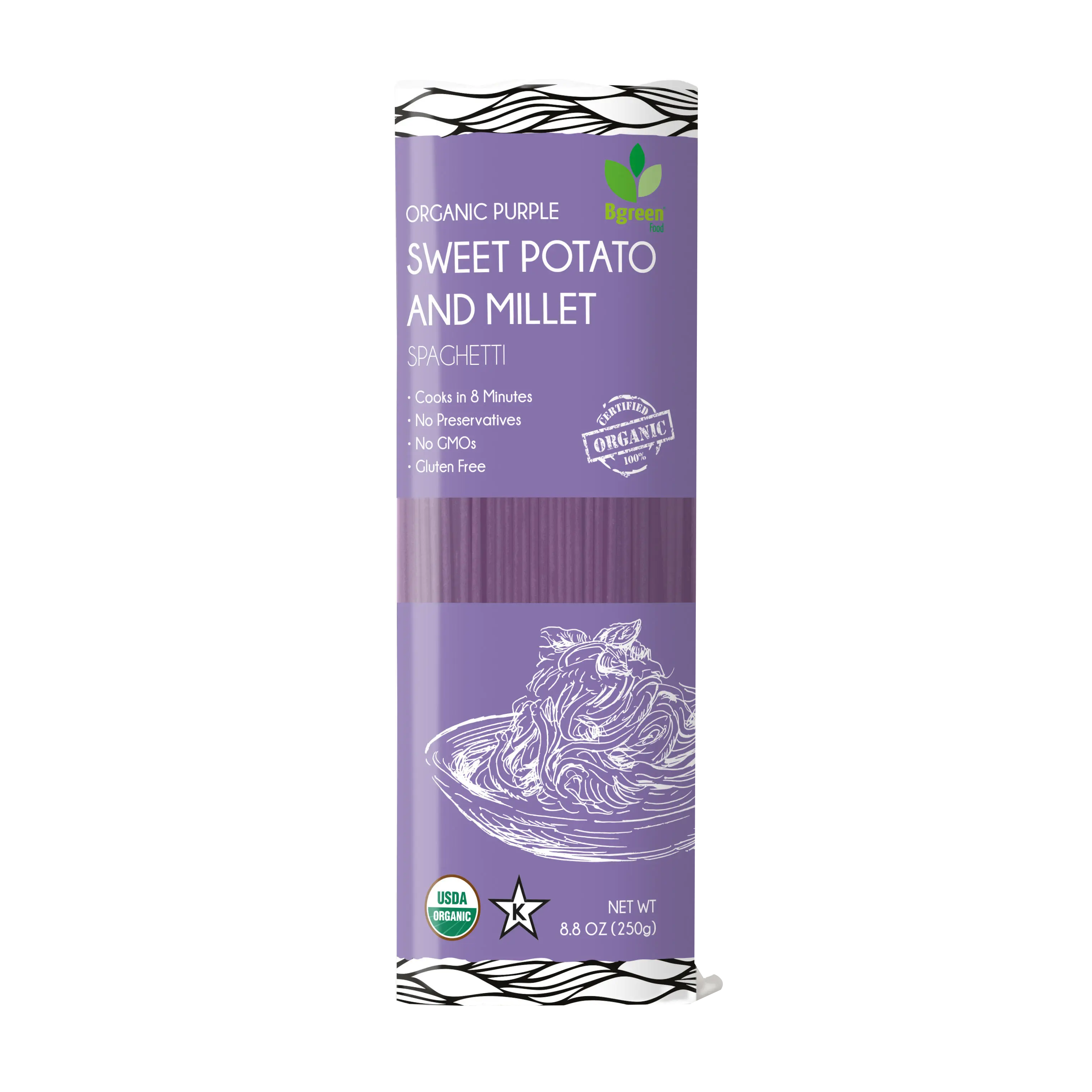 Organic Purple Sweet Potato & Millet Angel Hair Pasta