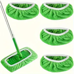 4 Pieces of Multi-purpose Mop Cloth, Super Absorbent, Wiping The Floor Without Leaving Any Traces, Dust and Dirt Removal Cleaning Pad