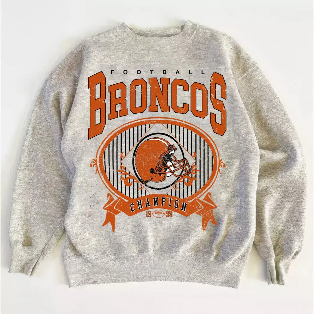 Broncos Retro Sweatshirt, Russell Wilson Football Crewneck Gift for True Fans
