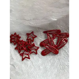 Women's Hair Clip Set, Oil Drop Design, Star & Waterdrop Patterns, Cute Y2K Style Barrettes for Daily Use, School, Commuting & Home