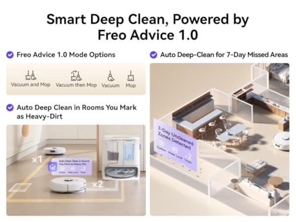 NARWAL Freo X10 Pro Robot Vacuum and Mop Combo, 11,000Pa Suction, DualFlow Tangle-Free System, MopExtend Edge Cleaning, Self-Emptying, Auto Mop Wash & Dry, LiDAR Navigation, for Pet Hair & Hard Floors