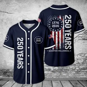 America 250 Years Baseball Jersey, 1776–2026 Semiquincentennial Patriotic Jersey, We The People Eagle Statue of Liberty 4th of July Jersey