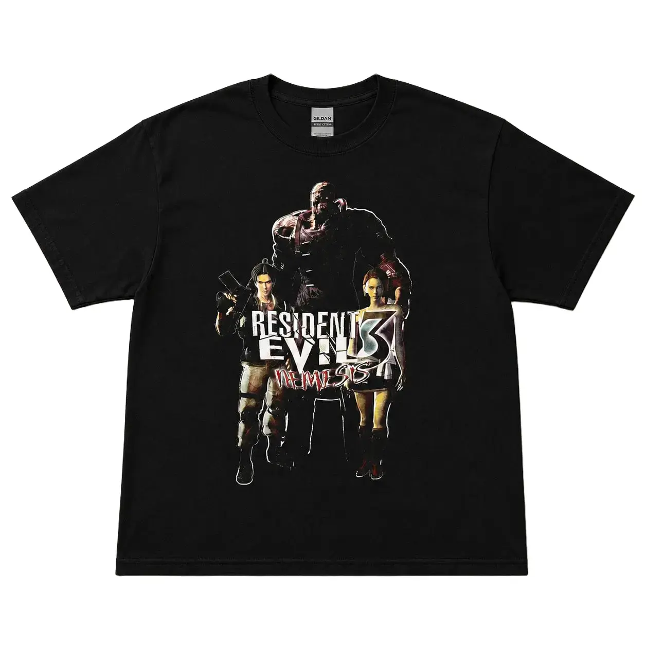 The Vintage Resident Evil 3 Nemesis Shirt, Survival Horror Game Shirt, Nemesis Jill Valentine Shirt, Vintage Game Shirt, Retro Resident Evil Gaming Shirt, Gift for Men, Gift for Women, Crew Neck T-shirt, Trend
