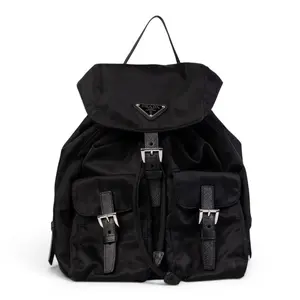 Pre-owned PRADA nylon Backpacks Black Backpack P25102634