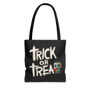 Trick or Treat Frankenstein Tote Bag, Halloween Bag
