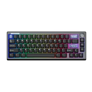 EPOMAKER Magcore65 Lite 65% Layout Wireless Gaming Keyboard DKS & SOCD 8K Polling Analog Switch PC & PBT Keycap Hot Swappable RGB Tri-Mode USB-C/BT5.0/2.4Ghz for PC/Mac/Linux keyboards for gaming creamy keyboard