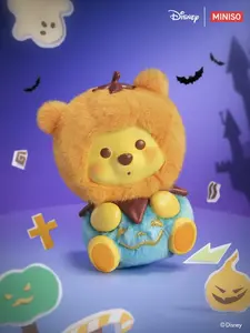 Disney Winnie the Pooh Halloween Spooky Night Pumpkin Theme Mystery Blind Box Figurine Fall Decor Collectible for Halloween Celebration Ideal Christmas Holiday Shopping Gift Valentine Gift for Girlfriends