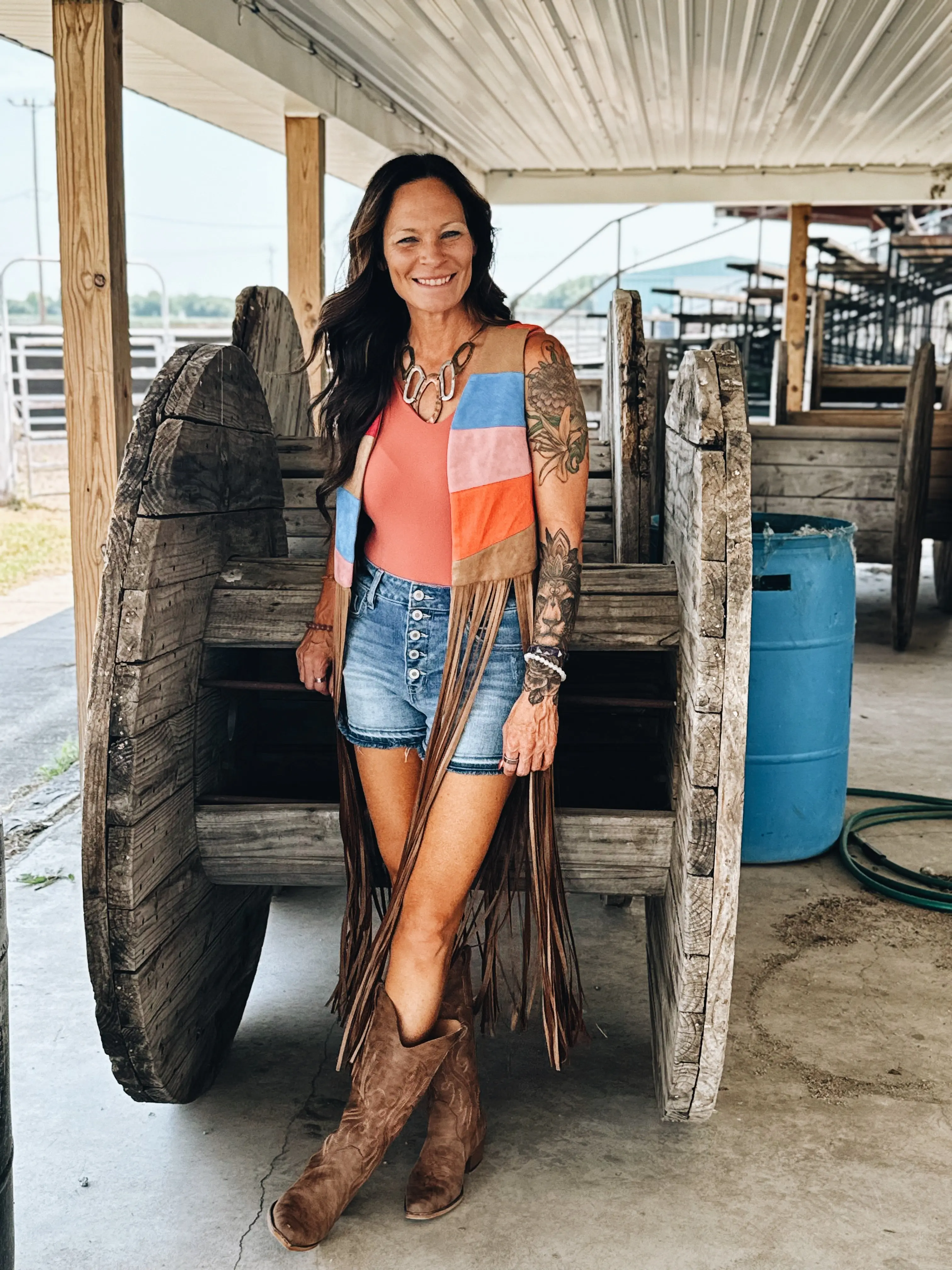 Painted Desert Fringe Vest