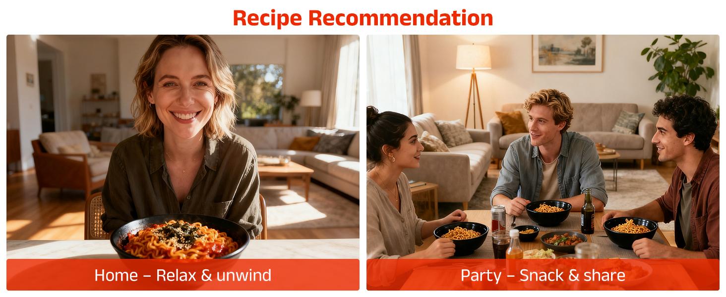 Healspot Upgraded High Protein Dry Tossed Ramen—31g Plant-Based Protein, Low Fat, Low Carb, Keto Friendly, Plant Based, Non GMO—Flavor Options: Spicy Buldak, Hot Pot or Sesame Sauce