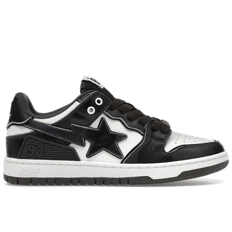 BAPE Men's A Bathing Ape Bape SK8 Sta #1 M2 Black Camo Skateboarding Shoes, from StockX