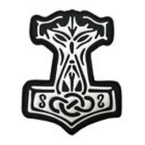 Viking Odin Nordic Norse Mjolnir Hook Patch (3.0 X 2.5-3D-PVC Rubber-OV7)