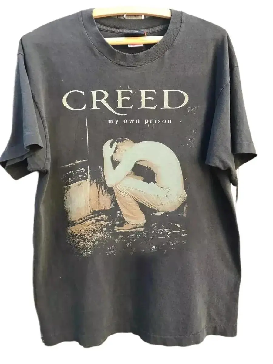 Creed My Own Prison Band Graphic 90's Charcoal Unisex Tshirt For Men Women Crewneck Cotton