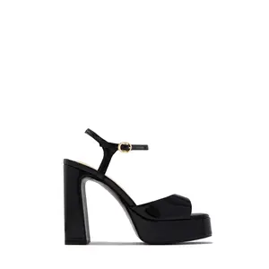 Catalina Platform Chunky Heels - Black