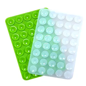 2 Pack Double Sided Silicone Suction Cup Phone Case Mount, Hands-Free Strong Grip Silicon Phone Holder for Selfies and Videos, Non Slip Phone Accessories