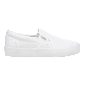 Lugz Womens Clipper Lx Slip On Sneakers Shoes Casual - White Lugz Womens Clipper Lx Slip On Sneakers Shoes Casual - White