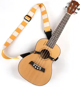 Adjustable Ukulele Strap, No-Drill Ukulele Straps Adult Size, Easy to Use with Double J Hooks, Ukulele Accessories