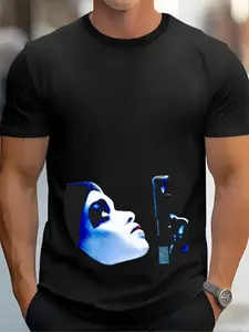 Men's Retro Hip Hop "Dead Presidents" Graphic T-Shirt - Soft Cotton, Casual Loose Fit, Short Sleeve, Round Neck - Machine Washable, Summer Wear, Casual Summer Wear | Bold Graphic Shirt | Stretch Knit Shirt, Vintage T Shirts