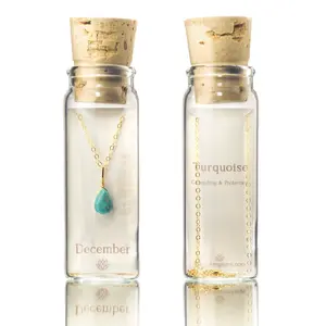 December Birthstone Necklace Bottle