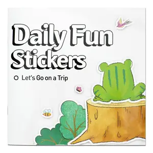Sticker Art Book, Daily Fun Scene Sticker Activity Workbook with Cute Animals and Nature Themes, Mix-and-Match Picture Stickers for Story Play and Creative Collage, Builds Focus, Imagination and Hands-On Skills