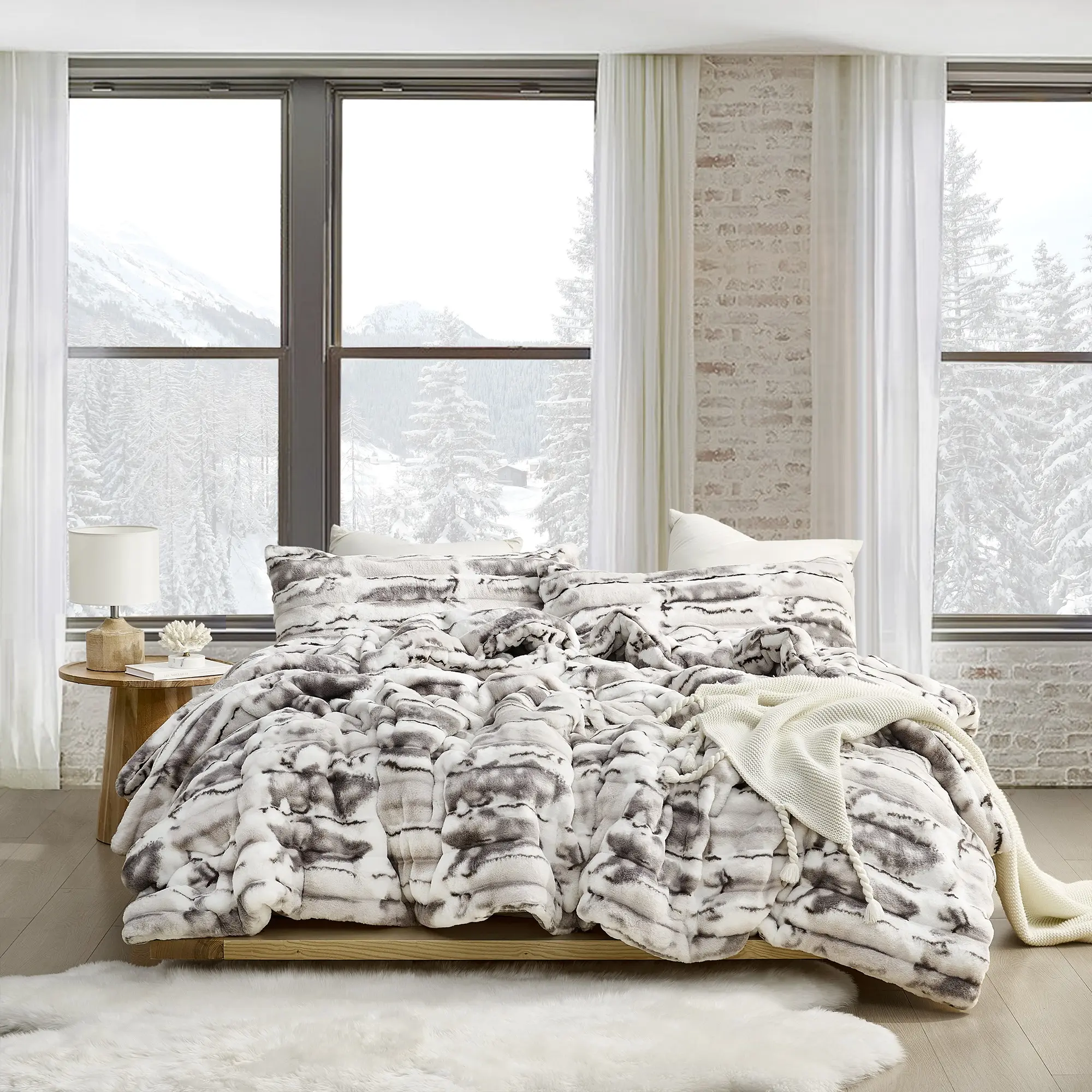 Jelly Rolls Chunky Bunny - Coma Inducer Oversized Comforter Set - Gray Stream