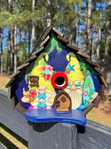 Small beach gnome Bird House
