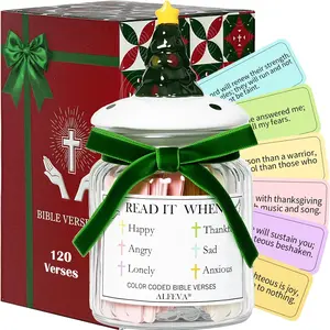 Bible Verse Jar - Daily Encouragement, Easter Basket Stuffers, Birthday Gifts for Women, Christian Easter,Teacher Appreciation Gift, Graduations Gifts