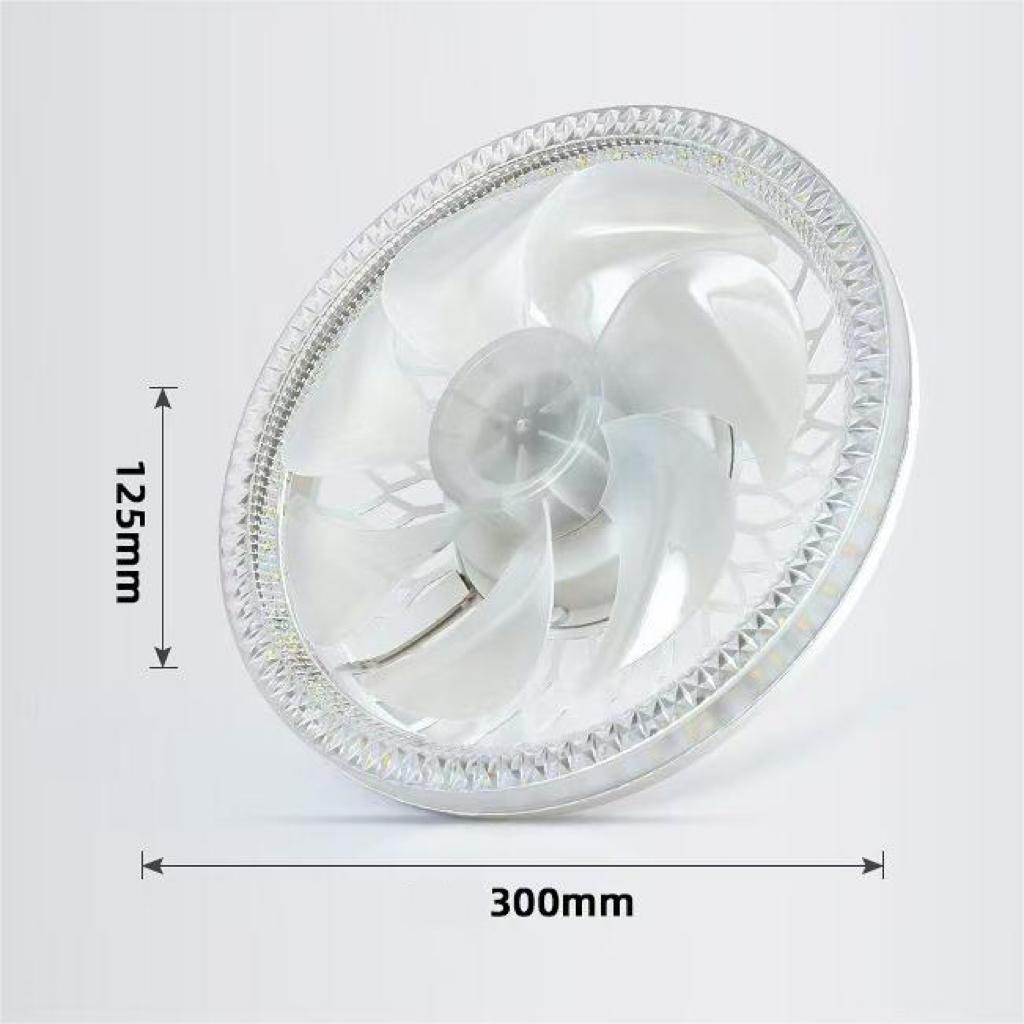 All-in-One E27 Ceiling Fan Dimmable Light Variable Speed Multi-Scene Compatibility Modern Design Energy Efficient