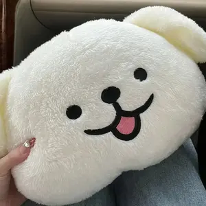 New Kawaii Cute Line Puppy Plush Doll Pillow Bedhead Accompanying Sleeping Doll Birthday Gift For Best Friend For Toys