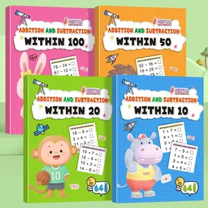 Youth Children Math Mind Training Materials, Addition/subtraction Practice Book, Horizontal/vertical Daily Exercises, Thinking Ability Development, Math Workbook