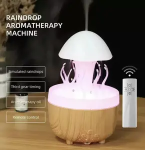 Raindrop Aromatherapy Diffuser: featuring a seven-color gradient ambient light, it adds a cozy touch to your leisure time while offering aromatherapy, humidification, and visual relaxation.