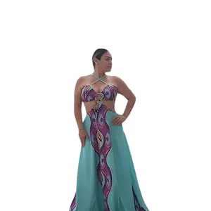 Casual Womenswear Exotic Summer Dress with Colorful Patterns, One Size Fits Most, Ideal for Casual Comfort and Sensual Style - Maxi, Sleeveless