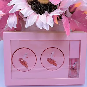 Lip Oil Trio Kit  - (Peach flavored lip scrub, lip balm and lip oil)