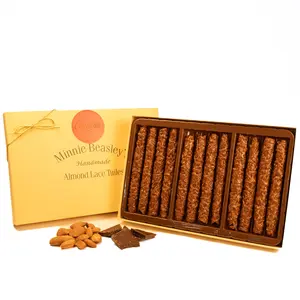 Chocolate Almond Lace Tuiles Box - 12ct
