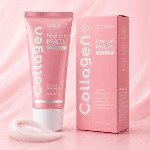 3 pieces of collagen overnight tear off facial mask | moisturizing, firming, mild exfoliating, shining skin, 2.12fl.oz, suitable for various skin types
