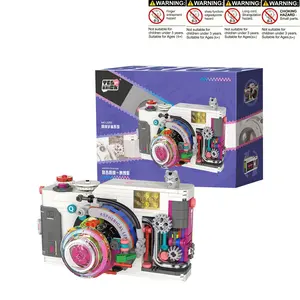 Vintage Camera Building Model, Fashion Photo Camera Assembly Decor, Home Decoration Living Room Ornament, Perfect Gift