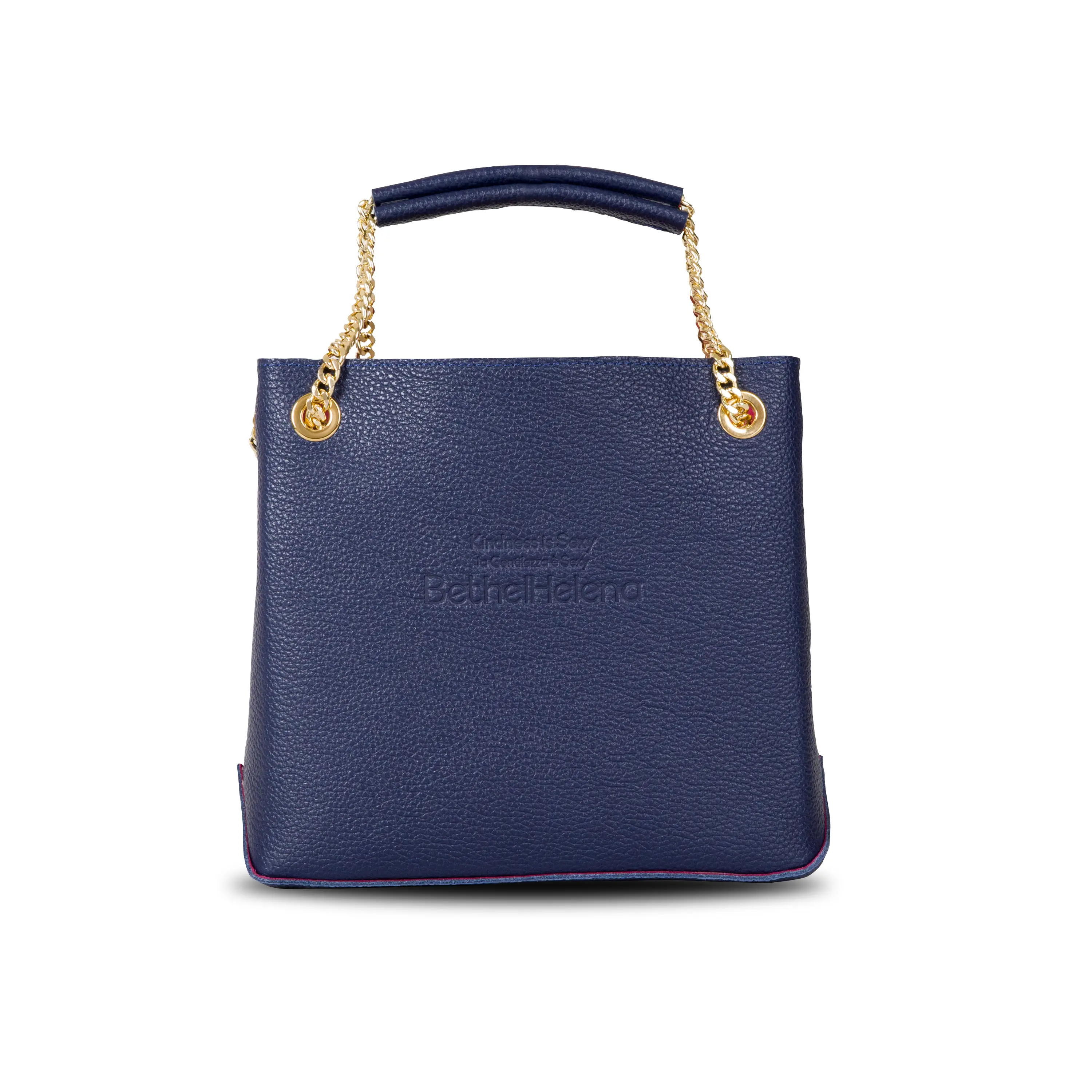 Italian Summer Leather Bag – Ocean Navy