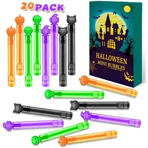 Valentine Day Gift  Treats Non Candy Mini Bubble Wands for Toddlers 20 PCS, Party Favors Prizes Toys Gifts Bags for Kids, Small Halloween Birthday Classroom Basket Goody Bag Stuffers Fillers for Boys Girls