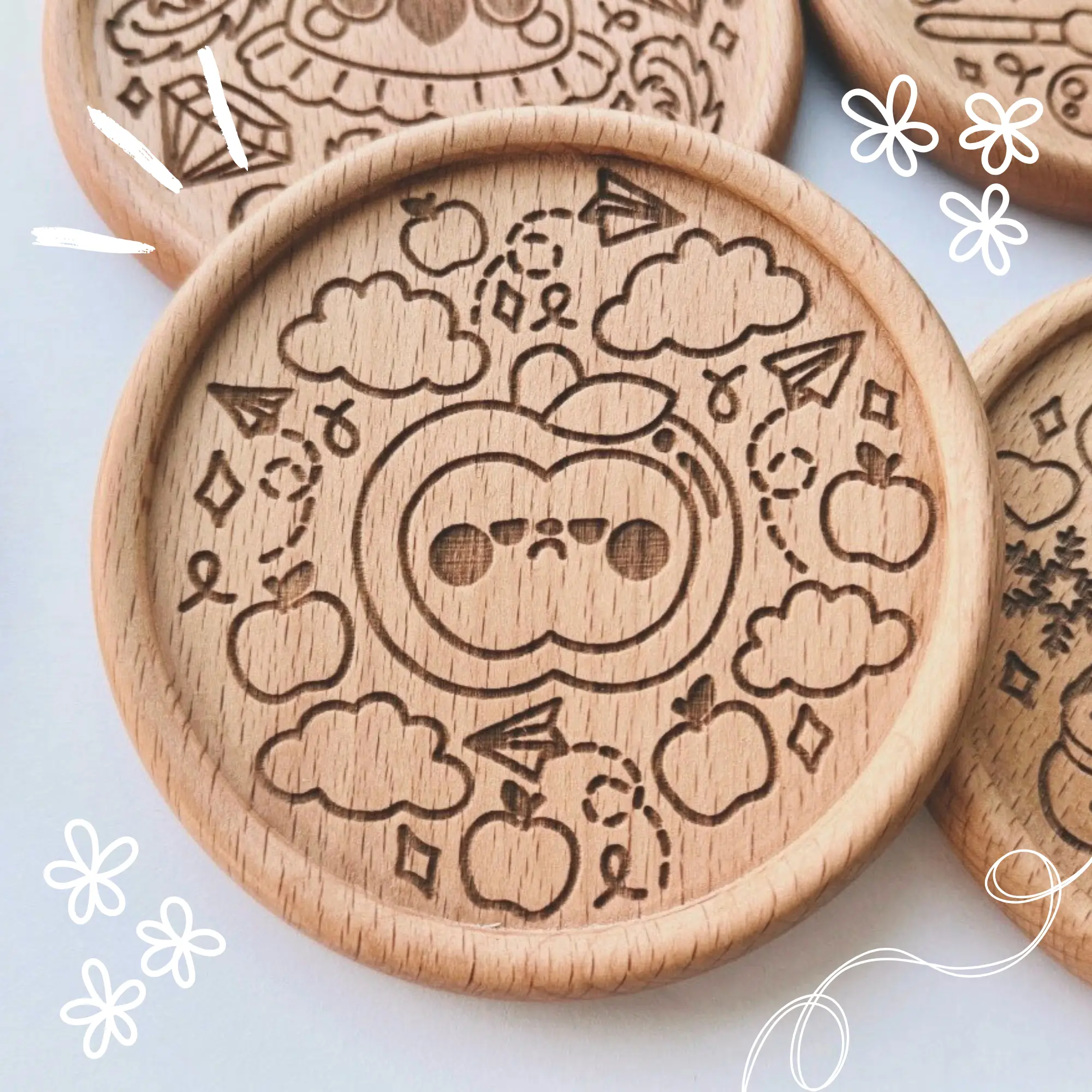 Love and Deepspace - Wooden Coasters