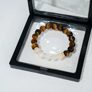 【Buy Bracelet Get Free Wig】5A Grade Yellow Tiger Eye Bracelet Natural Crystal for Courage Boost Energy Shield Wealth Protection Body Balance Spiritual Insight  Emotional Healing