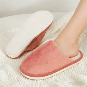 unisex slipper Soft, Warm Women's Plush Winter Slippers | Cozy Fuzzy Flat Shoes, Comfortable Indoor Slippers in Multiple Colors, House Slippers Footwear Flipflop Slide Cotton Kitchen Stylish Parent Girl Active