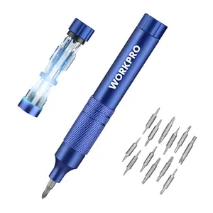#SpringGlowUp WORKPRO 24-in-1 Precision Screwdriver Sets, Pen Style Manual Screwdriver, 24 counts Tough S2 Steel Small Screwdriver Bits, Ideal for Eyeglass, Watch, Laptop, Phone, Jewelry and Electronic, Blue