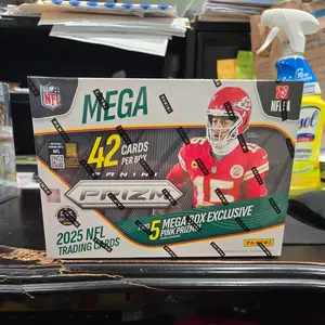 Panini PRIZM 2025 NFL Trading Cards Mega Box