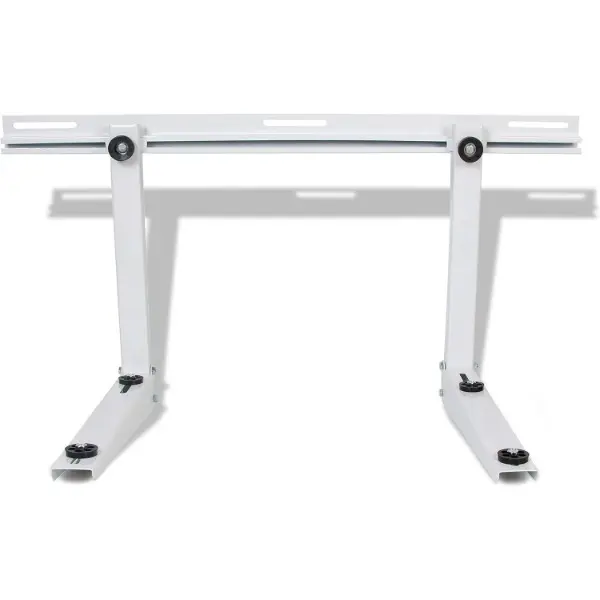 Universal Wall Mount L-Bracket for Mini Split AC, Heat Pump, Ductless Systems - 39.4 in Foldable Arms, Metal Bolts & Nuts for Solid Hold, Shock Absorbent, 352 lbs Max Load, Easy Installation, Durable, Adjustable for Varied Wall Gaps, Adjustable Arms Fit V