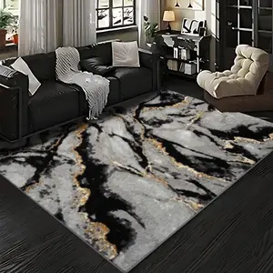 Velvet Soft Comfort Silver Pattern Print Carpet, Home Decor Rug, Home Decorative Rug, Living Room Large Mat, Sofa Pad, Bedroom Bedside Mat, Modern Indoor Rug, Decorative Area Rug