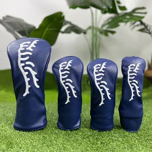 Golf Club Head Cover, 3 Counts/set Durable Waterproof Golf Club Protector, Golf Accessories for Men & Women, Golf Club Protector
