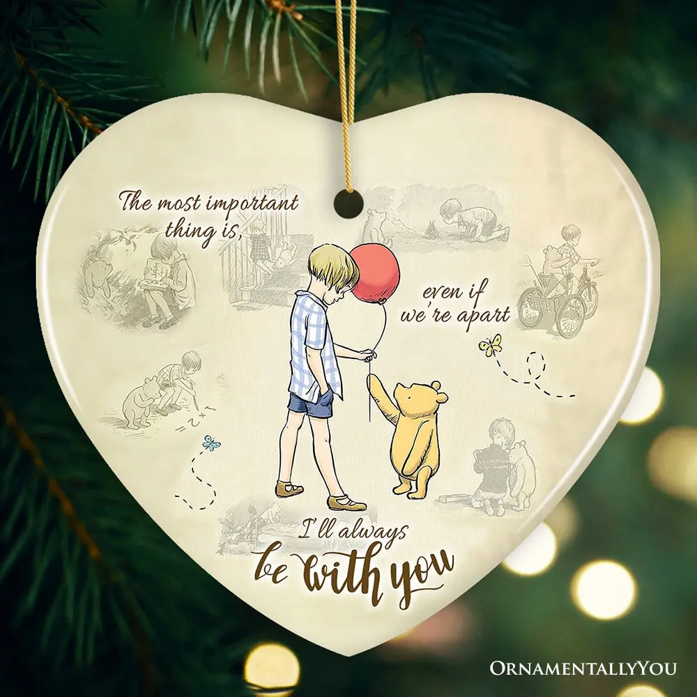I'll Always be with You Winnie-the-Pooh Ornament, 1926 A.A. Milne Comforting Christmas Gift and Keepsake