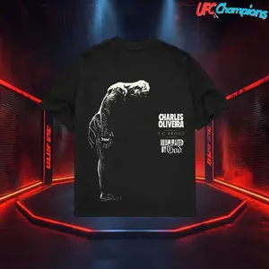CHARLES OLIVEIRA-THE BOW TEE, Boxing T-shirt, Boxer Tee, Sports Shirt, UFC Shirt, Workout T-shirt, Gift for Him Gift For Her Hoodie Sweatshirt Crewneck Cotton Menswear Top